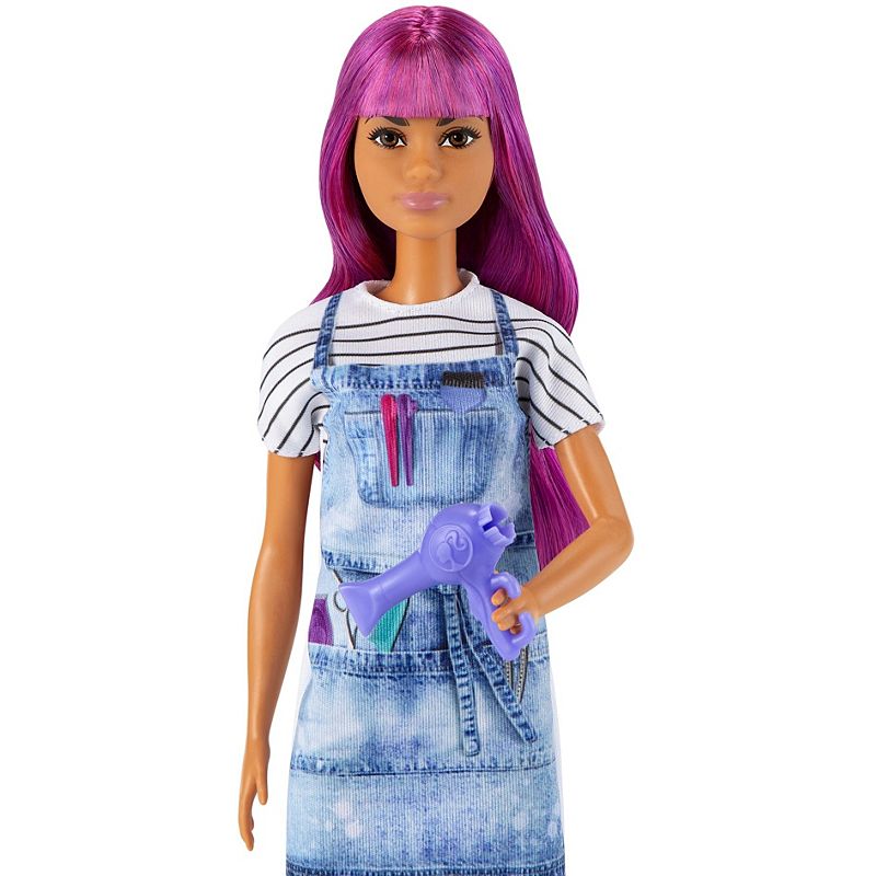 Barbie Careers Salon Stylist Doll with Purple Hair GTW36 — image 2