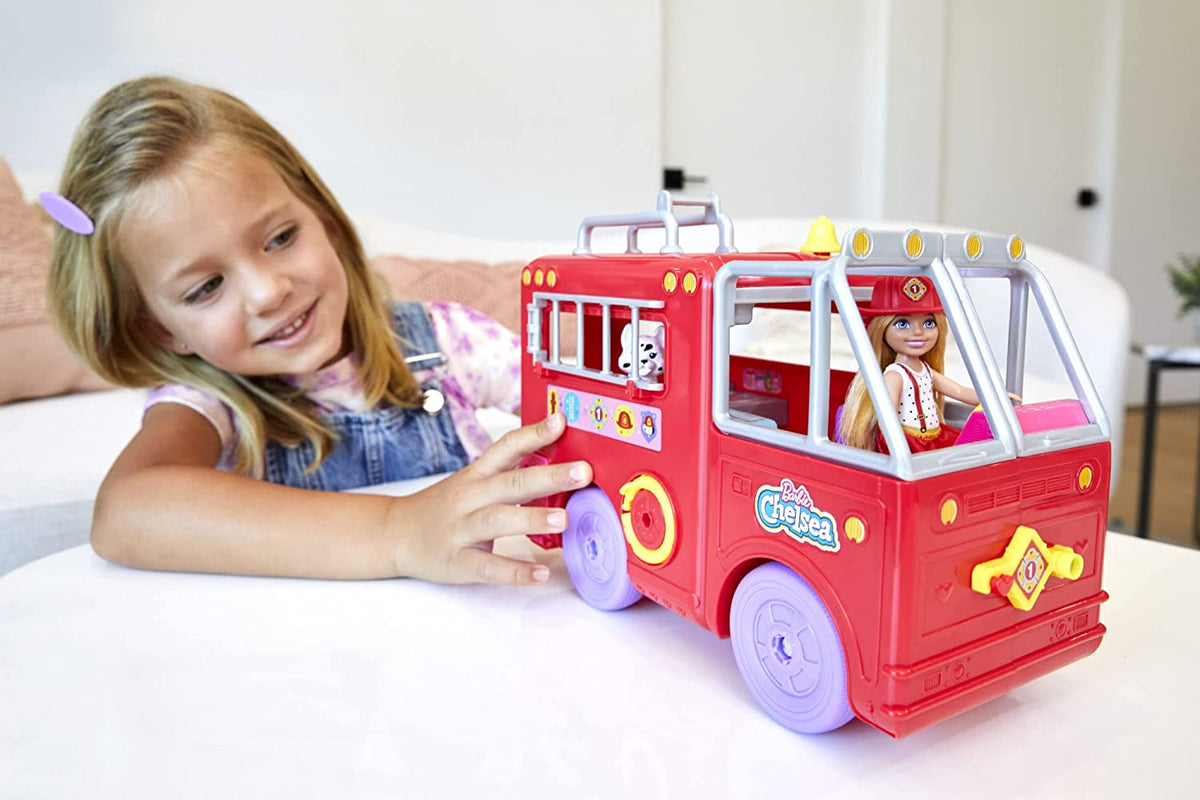 Barbie Chelsea Can Be Firetruck Playset HCK73 - Colorland Toys