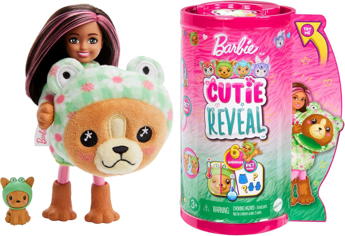 Barbie Chelsea Cutie Reveal Costume Cuties Series Dog in Frog HRK29 — image 1