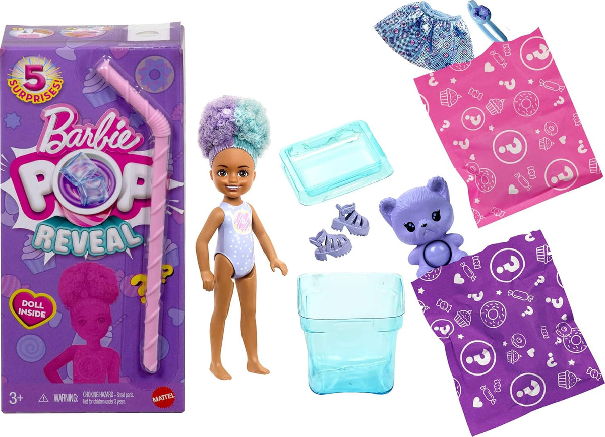Barbie Chelsea Pop Reveal Doll Treat Series — 5 Surprises Scented Small Doll JFY01 — image 5