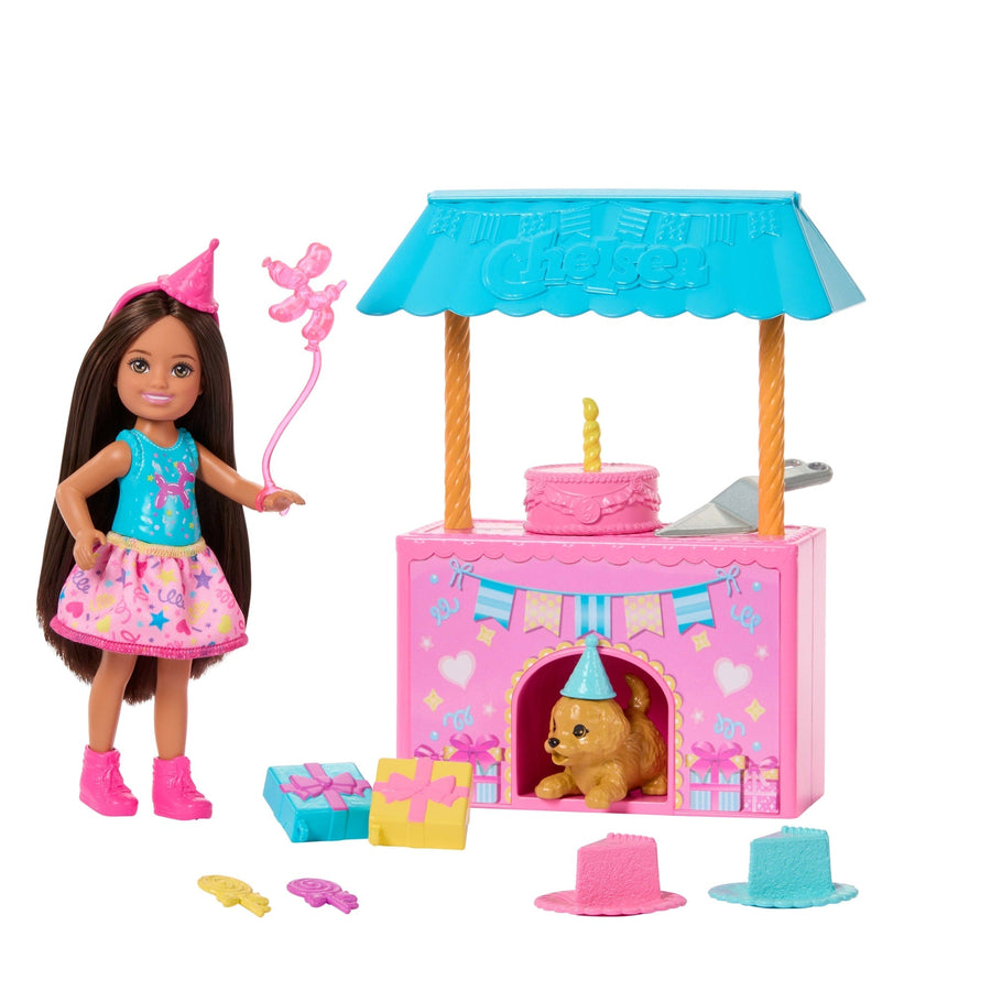 Barbie Club Chelsea Surprise Birthday Party Playset with Doll & Accessories