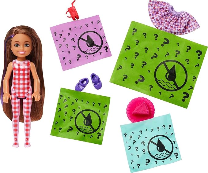 Barbie Color Reveal Chelsea Doll - Gingham Picnic Series HKT81 - Colorland Toys