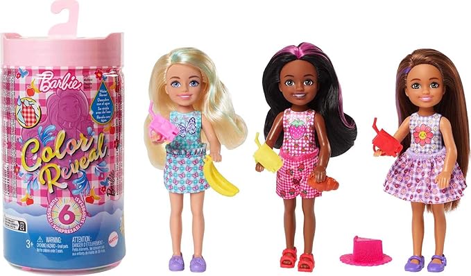 Barbie Color Reveal Chelsea Doll - Gingham Picnic Series HKT81