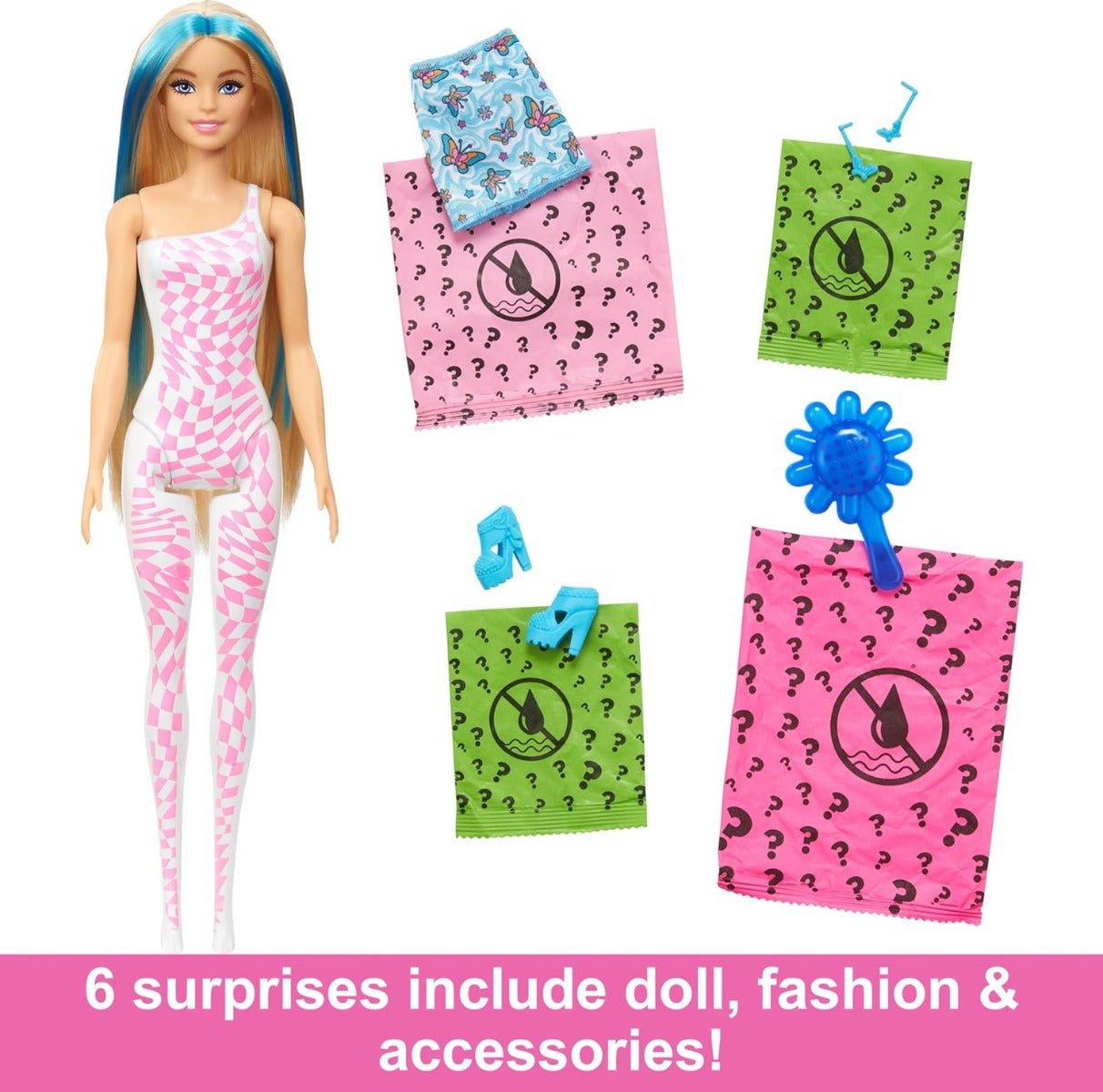 Barbie Color Reveal Doll Rainbow Groovy HRK06 - Colorland Toys