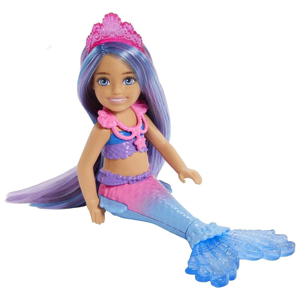 Barbie Content Chelsea Mermaid Purple and Blue Hair HHG57 - Colorland Toys