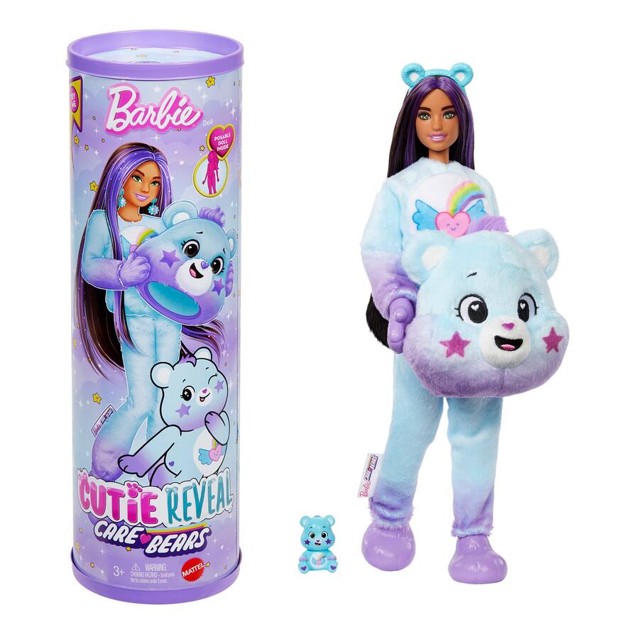 Barbie Cutie Reveal Care Bears Series 2 - Dream Bright Bear JFV61 - Colorland Toys