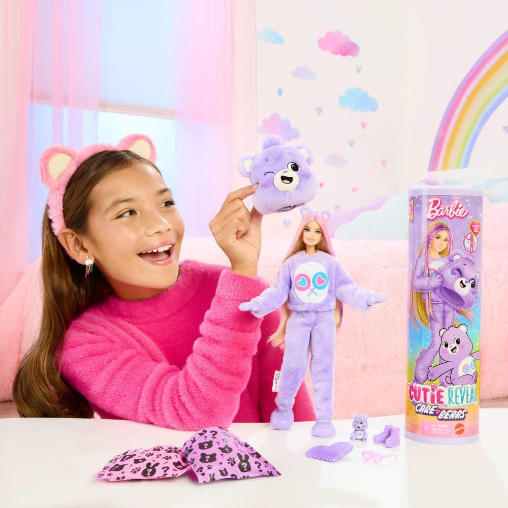 Barbie Cutie Reveal Care Bears Series Doll - Share Bear — image 8