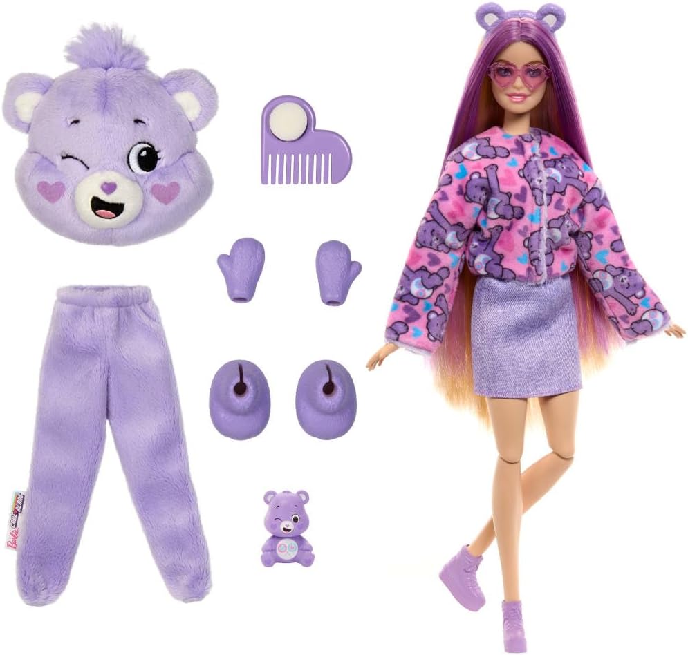 Barbie Cutie Reveal Care Bears Series Doll - Share Bear — image 3