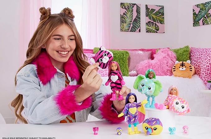 Barbie Cutie Reveal Chelsea Jungle Series Monkey Doll HKR14 - Colorland Toys