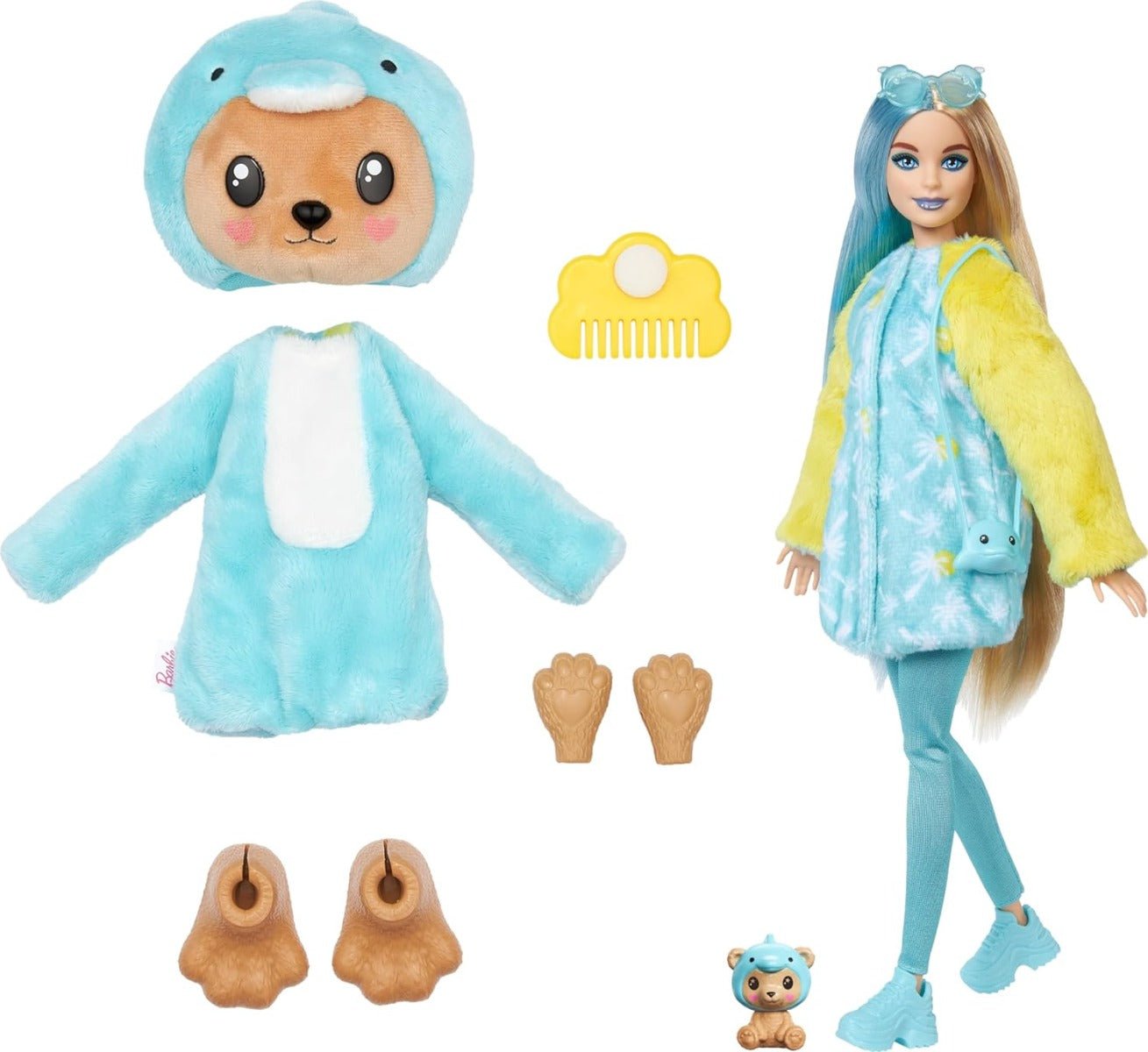 Barbie Cutie Reveal Costume Doll - Teddy in Dolphin HRK25 - Colorland Toys