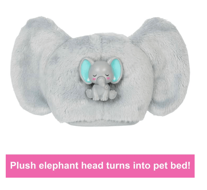 Barbie Cutie Reveal Jungle Series Elephant Doll HKP98 - Colorland Toys