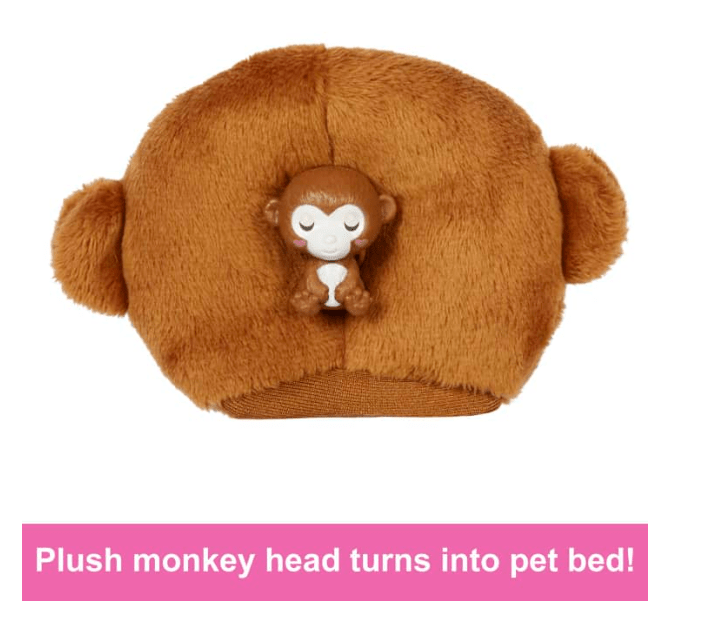 Barbie Cutie Reveal Jungle Series Monkey Doll HKR01 - Colorland Toys