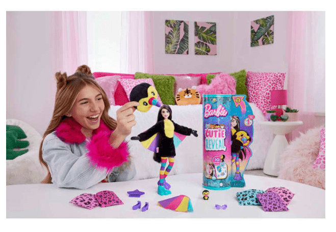 Barbie Cutie Reveal Jungle Series Toucan Doll HKR00 - Colorland Toys
