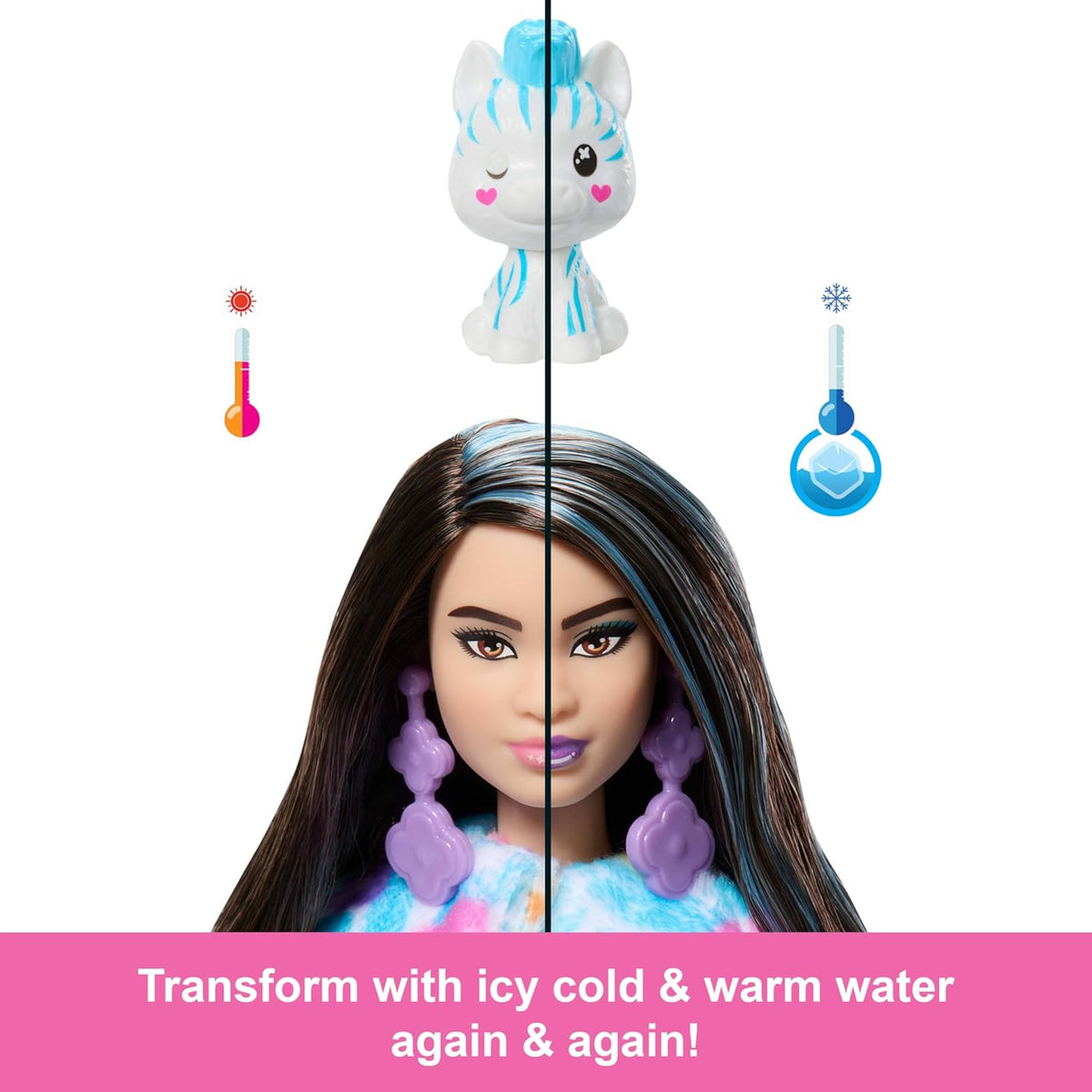 Barbie Cutie Reveal Zebra Doll — image 4
