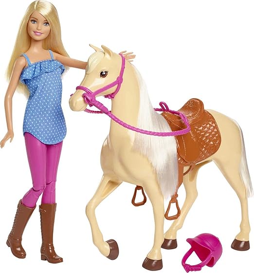 Barbie Doll & Horse Playset Blonde Hair FXH13 - Colorland Toys