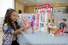 Barbie Dollhouse with Doll and Puppy HCD48 - Colorland Toys