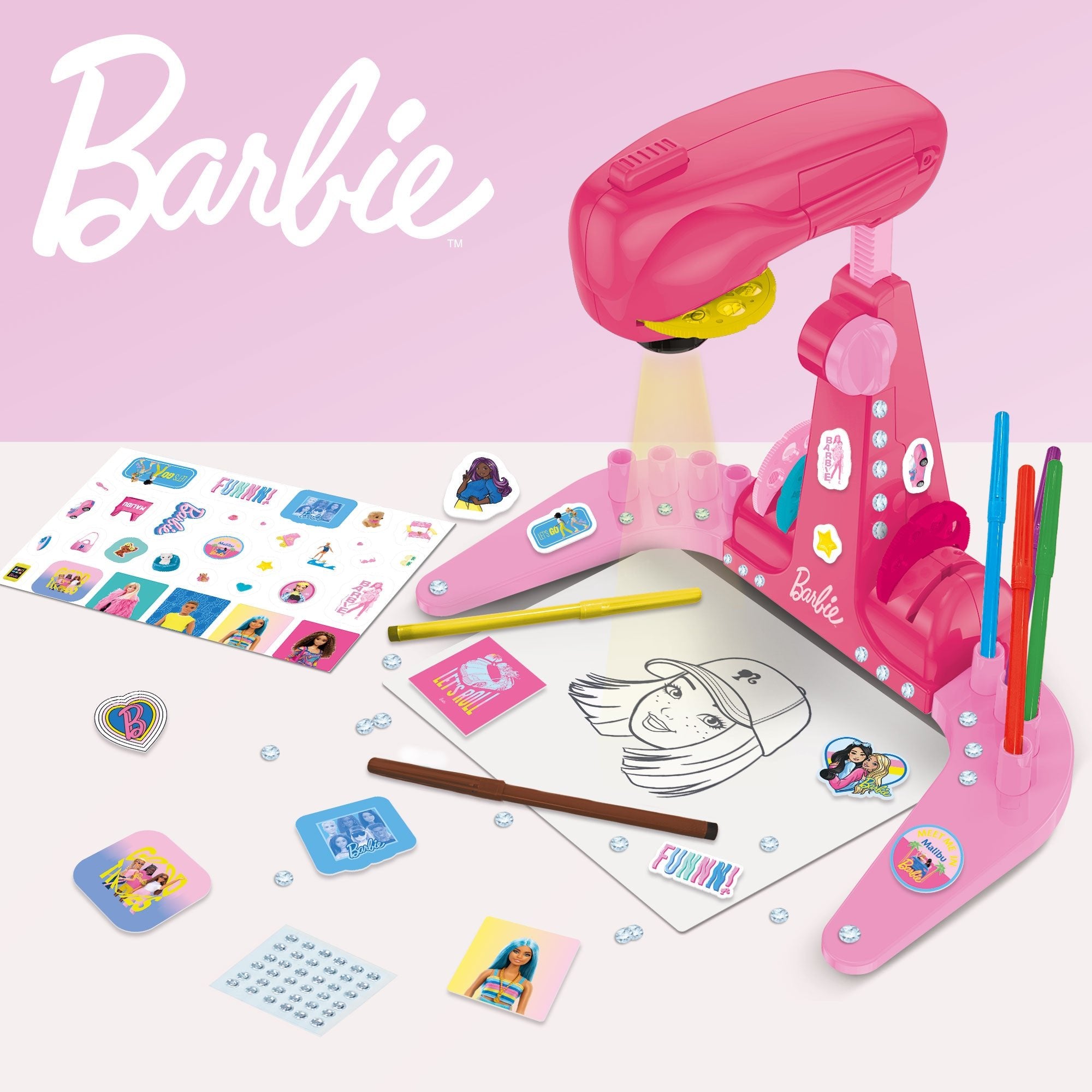 Barbie Drawing School Projector 114078 - Colorland Toys