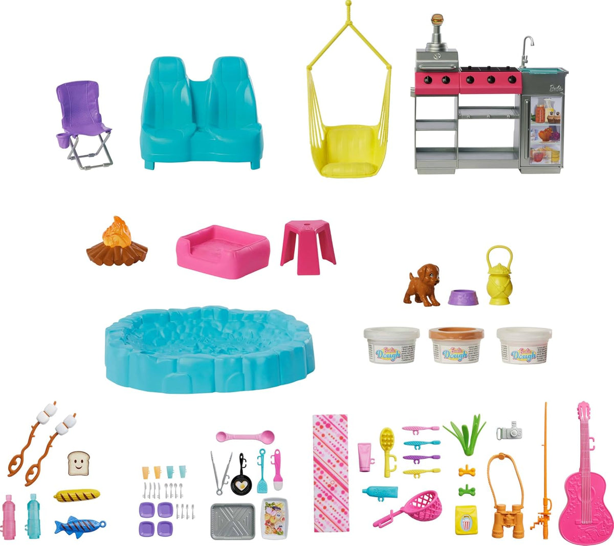Barbie Dream Camper Playset HRJ78 – Roof Tent, BBQ, Swing & 60+ Accessories — image 6