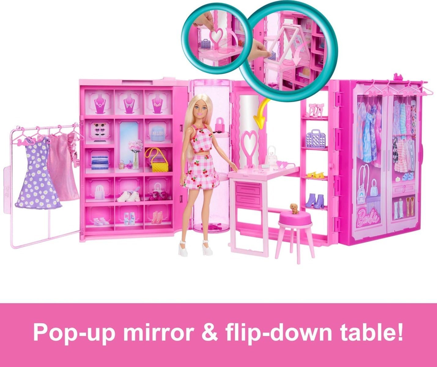 Barbie Dream Closet With Fashion Doll HXD58 - Colorland Toys