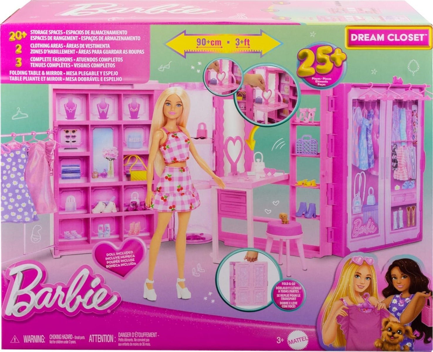 Barbie Dream Closet With Fashion Doll HXD58 - Colorland Toys