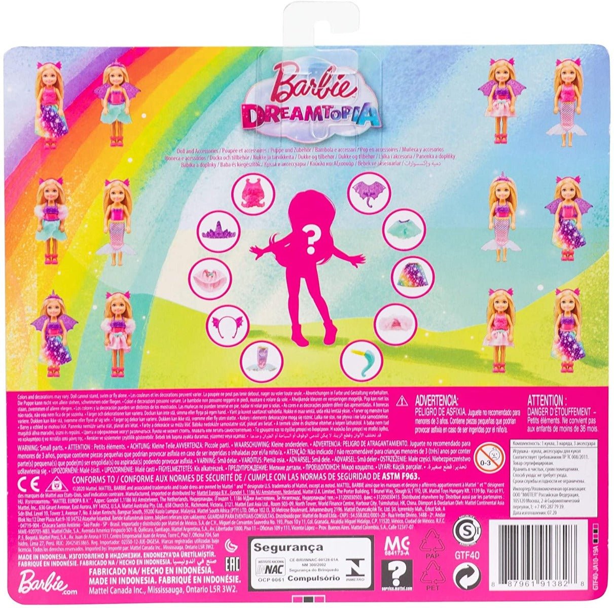 Barbie Dreamtopia Chelsea Doll Dress - up GTF40 - Colorland Toys