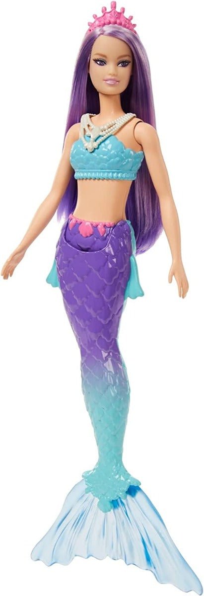 Barbie Dreamtopia Mermaid with Blue Top Purple Hair HGR10 - Colorland Toys