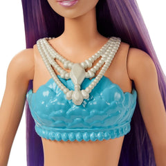 Barbie Dreamtopia Mermaid with Blue Top Purple Hair HGR10 - Colorland Toys