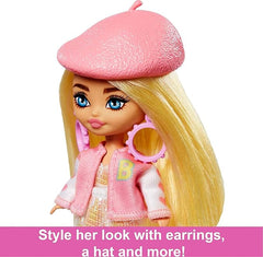Barbie Extra Mini Minis Doll with Blonde Hair HLN48 - Colorland Toys