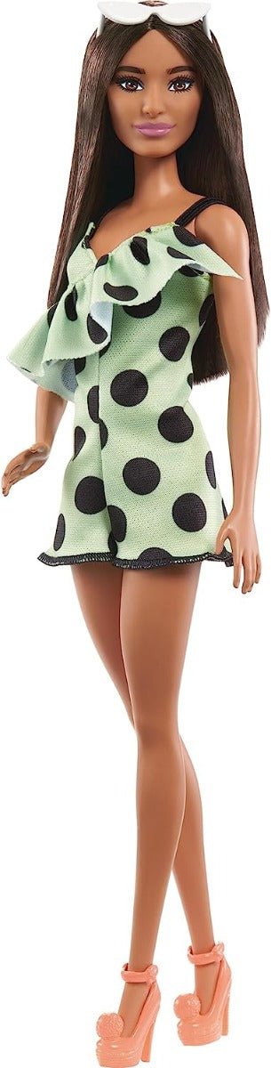 Barbie Fashionistas Doll - Lime Green Polka Dots HPF76 - Colorland Toys