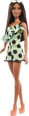 Barbie Fashionistas Doll - Lime Green Polka Dots HPF76 - Colorland Toys