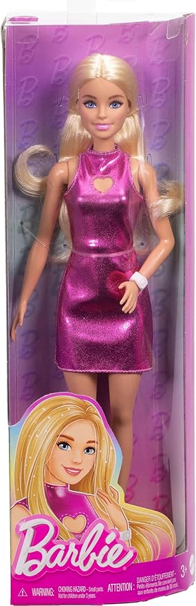 Barbie Fashionistas Doll - Pink Dress Heart Cutout HYT88 — image 1