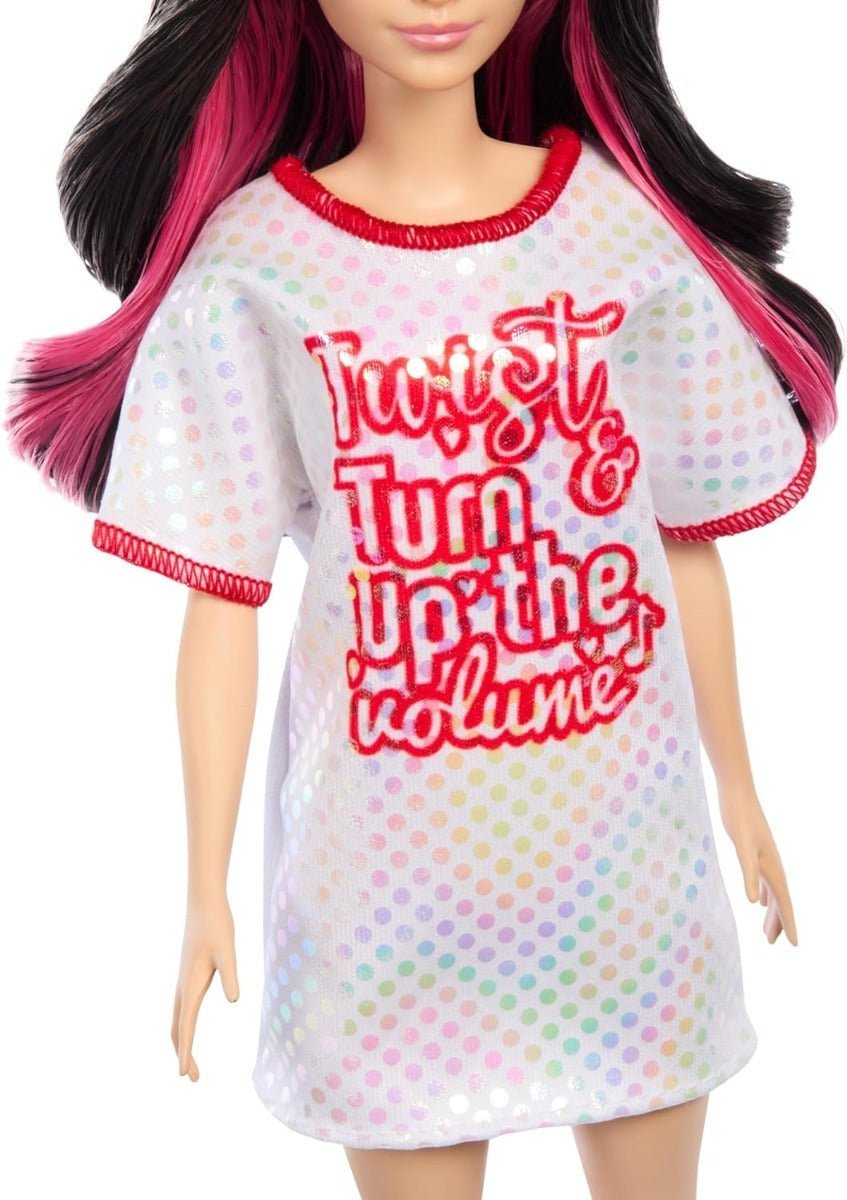 Barbie Fashionistas Doll Red Mesh Dress - Colorland Toys