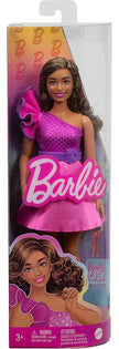 Barbie Fashionistas Doll With Brown Hair And Pink Sparkly Dress