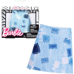 Barbie Fashionistas Light Blue White Skirt FPH22 - Colorland Toys