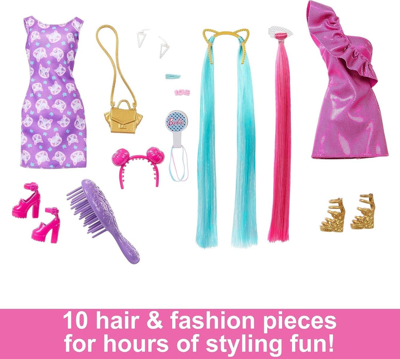 Barbie Fun And Fancy Doll With Accessories JDC85 - Colorland Toys