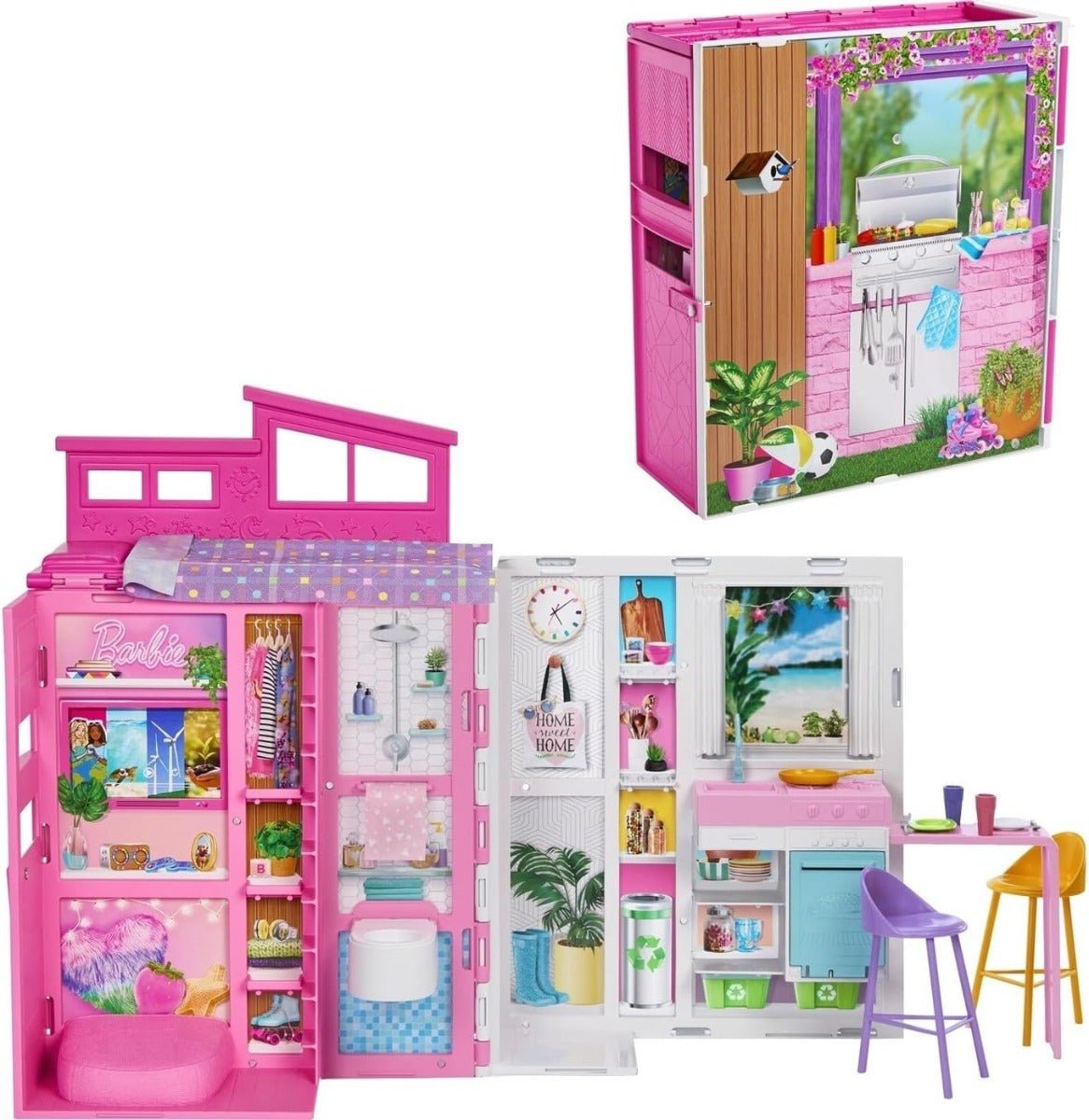 Barbie House With Doll Playset - Colorland Toys