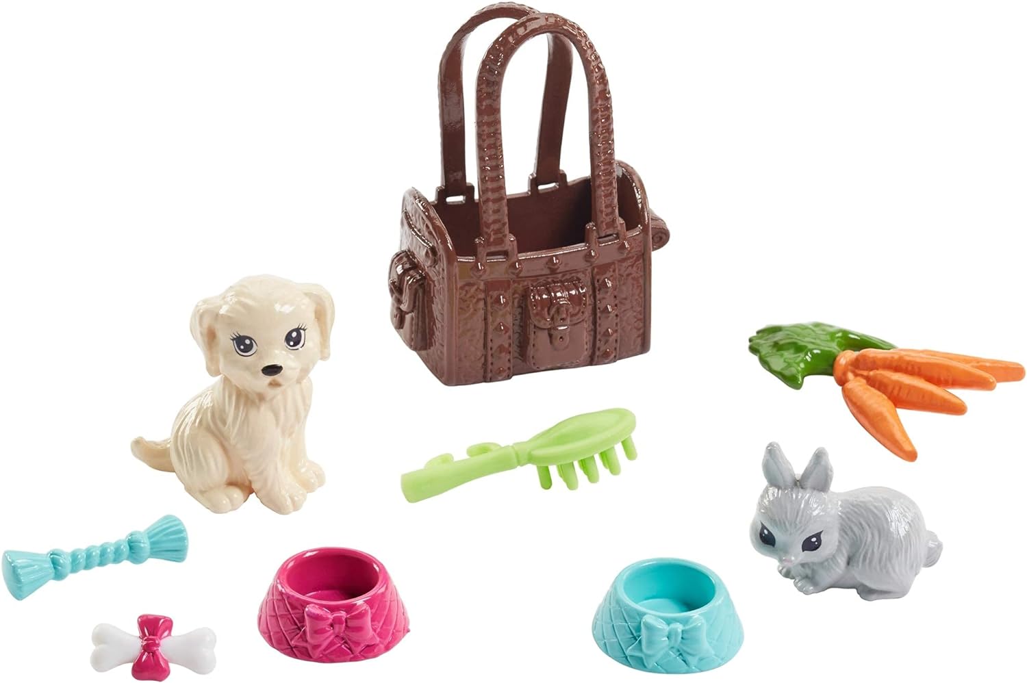 Barbie Loves Pets Doll with Puppy & Bunny Playset FPR48 - Colorland Toys
