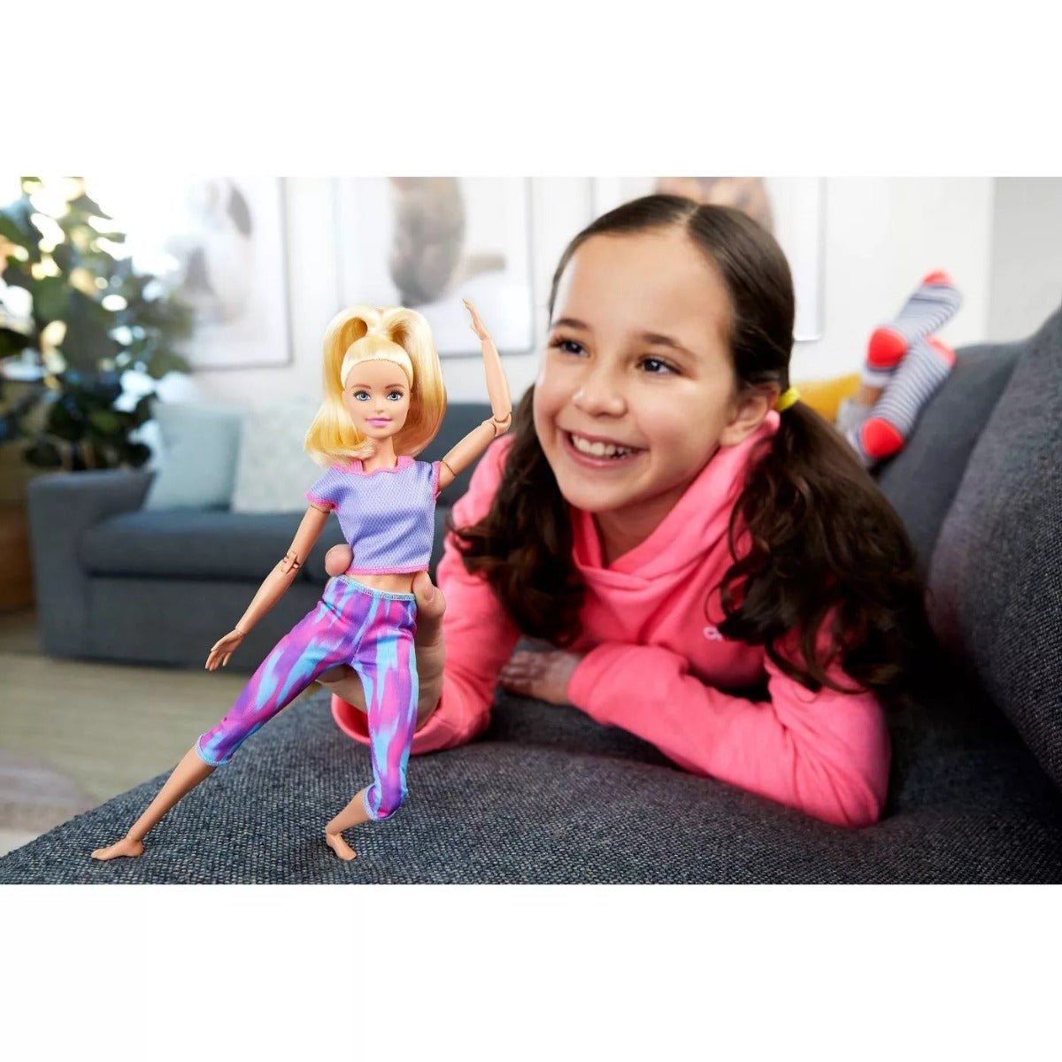 Barbie Made to Move Doll Pink Dye Pants GXF04 - Colorland Toys