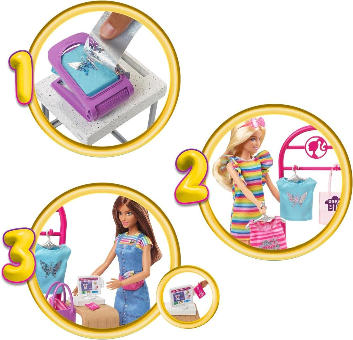 Barbie Make & Sell Boutique Playset HKT78 — image 4