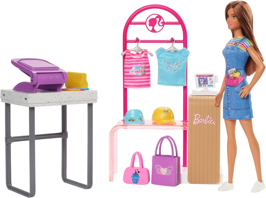 Barbie Make & Sell Boutique Playset HKT78 — image 1