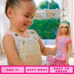 Barbie My First Core Doll - Blonde with Kitten HLL19 - Colorland Toys