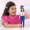 Barbie Pilot Pretend Play Doll House Doll Ages 3+ Blue JKF75