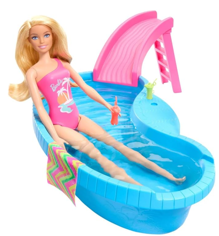 مجموعة لعب حمام السباحة مع دمية باربي HRJ74 — image 4