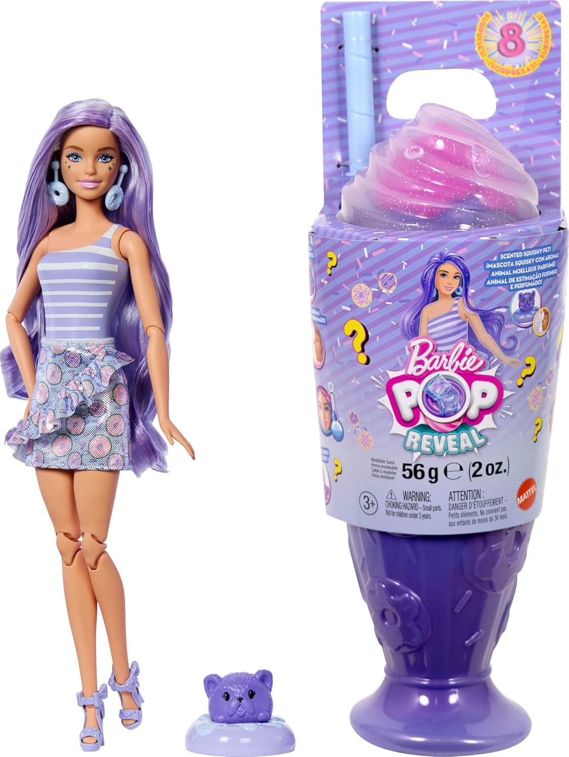 Barbie Pop! Reveal Sweet Treats Series - Purple Hair JFY60 — image 1