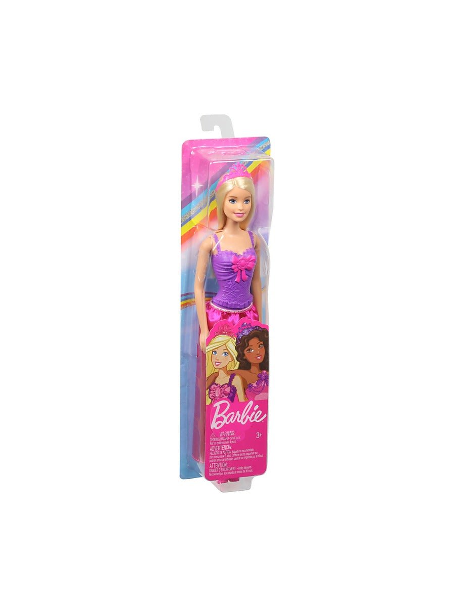 Barbie Princess Doll Blonde Hair And Purple Dress DMM06 - Colorland Toys