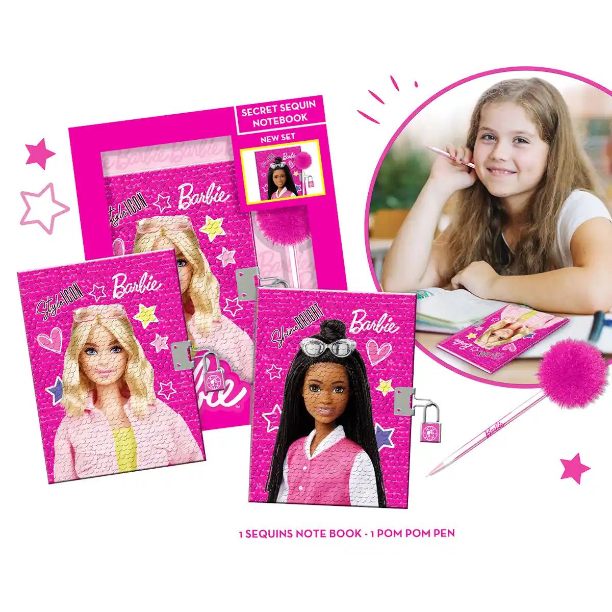 Barbie Secret Sequin Notebook — image 2