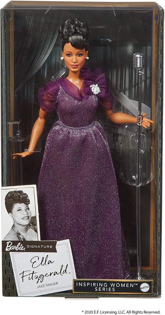 Barbie Signature Ella Fitzgerald Inspiring Women Collector Doll GHT86 - Colorland Toys