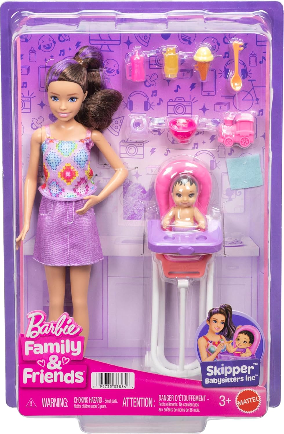 Barbie Skipper Babysitter Original Blond Baby JJB44 — image 3