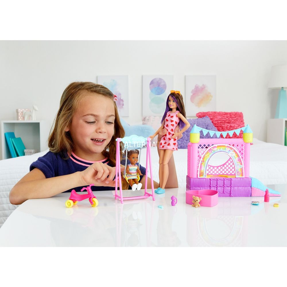 Barbie Skipper Babysitters Inc Bounce House Playset HHB67 - Colorland Toys