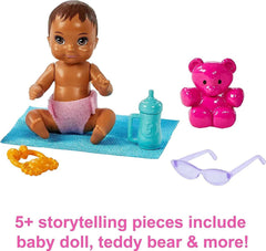 Barbie Skipper Babysitters Inc. Playset - Curly Brunette Hair FHY97/HHB68 - Colorland Toys